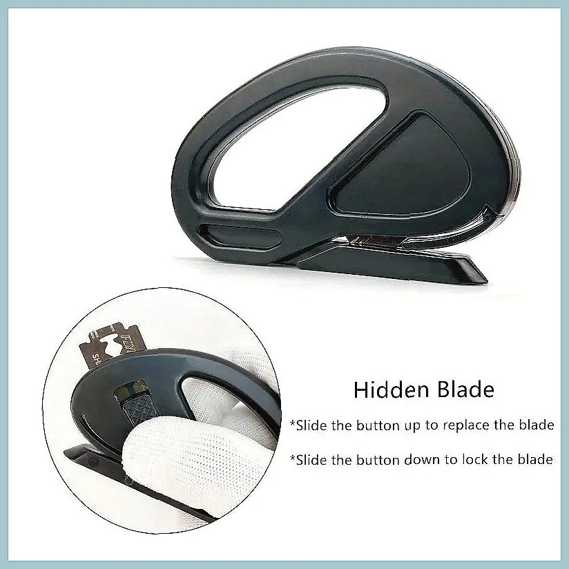 Easy-Glide Wrapping Paper Cutter with Safe Razor Blade for Perfect Gift & Craft Cuts