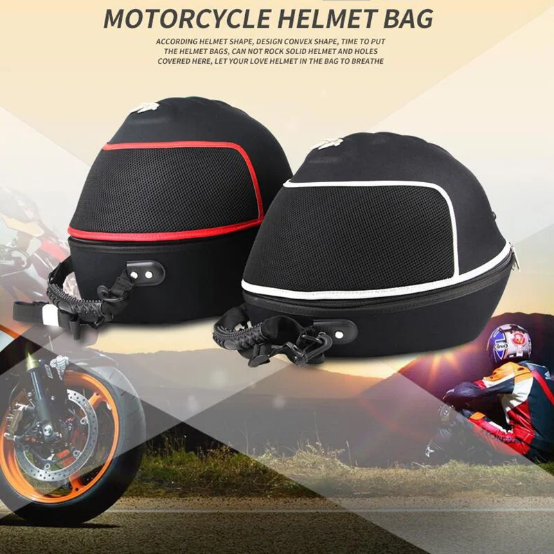 

Motorcycle Helmet Bag Waterproof Motorbike Travel Luggage Helmet Backpack MotocrossTail Bag Multifunction Rear Seat Bag Parts