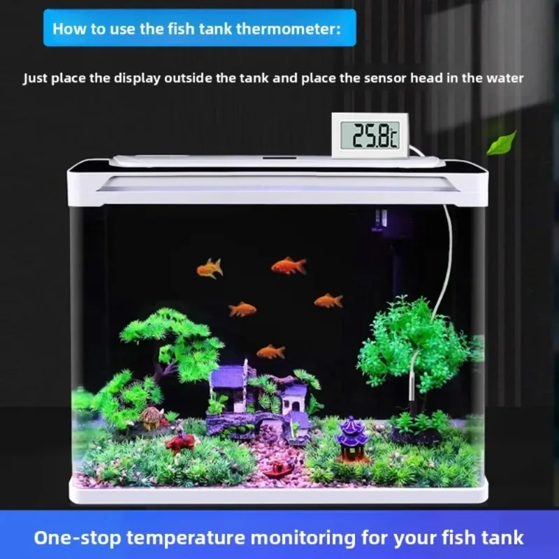 เทอร์โมมิเตอร์ดิจิตอลอิเล็กทรอนิกส์ TPM-10 สำหรับตู้ปลา ตู้เย็น เครื่องวัดอุณหภูมิน้ำ 1 ชิ้น