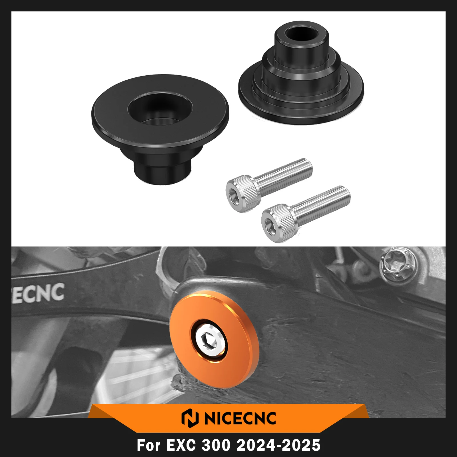 

2024-2025 For KTM EXC 300 EXC 250 SX 125 For Husqvarna TE 300 TE 250 FE 450 For GasGas EC 300 Engine Skid Plate Bushings Spacers