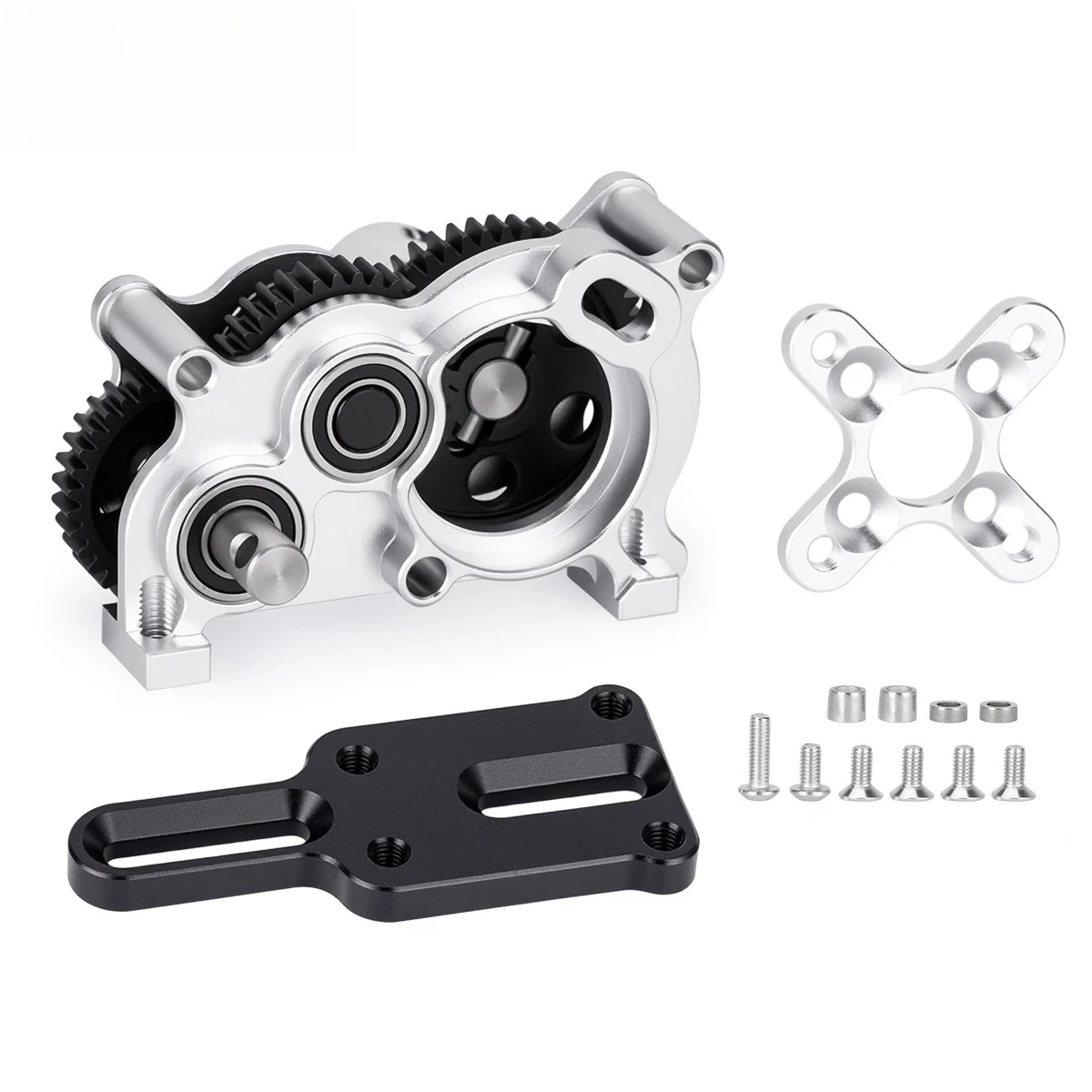 OD-4 Transmission Gearbox With Slipper Pad Aluminum Upgrade for 1/10 LCG Chassis Cheater Rigs Capra SCX10 III AR45 Axle