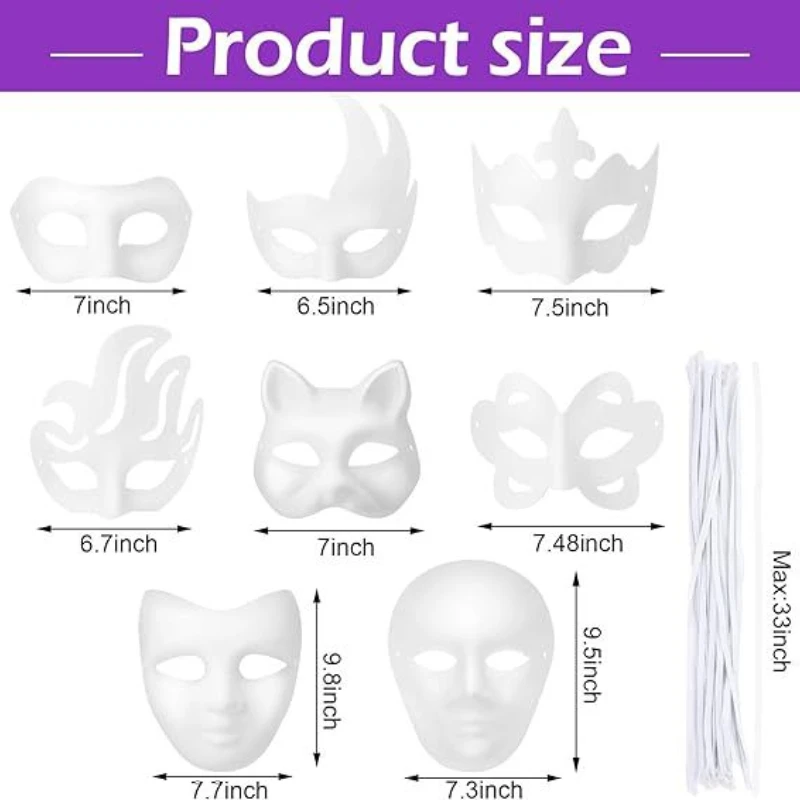 手描きの猫とキツネのマスク,男性と女性,ハーフフェイス,DIY,和風,アニメパーティー,ボール用品,新コレクション