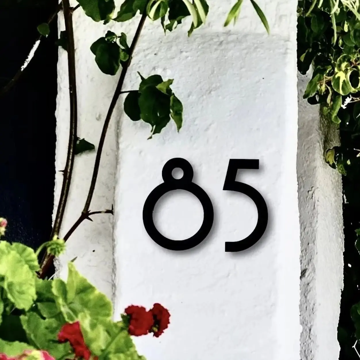 

14in 6inch 8inch 10inch Modern House Numbers Letters Address Numbers Custom Black Mirror Acrylic Anti-ultraviolet House Sign