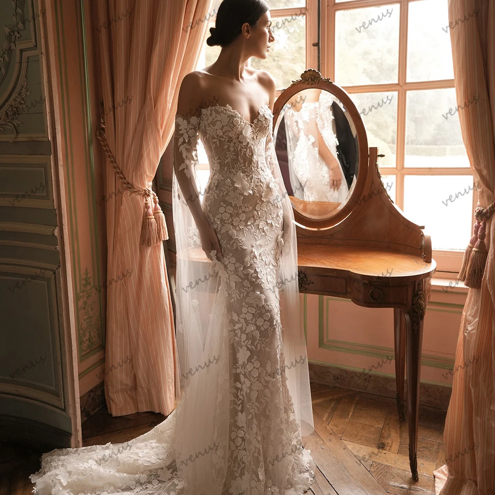 

Vintage Wedding Dresses Modern Bridal Gowns Lace Appliques Sexy Sleeveless Backless Mermaid Vestidos De Novia Customized 2025