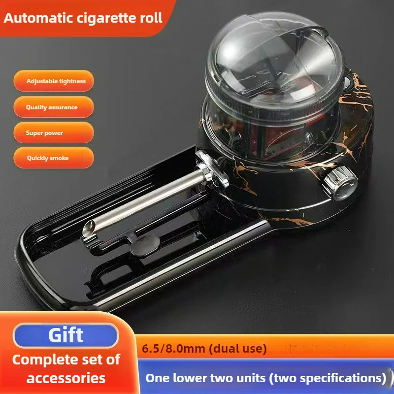 HOT 8.0/6.5mm Electric Automatic DIY Smoking Accessories Cigarette Rolling Machine Smoking Tool Tobacco Roller Injector Maker
