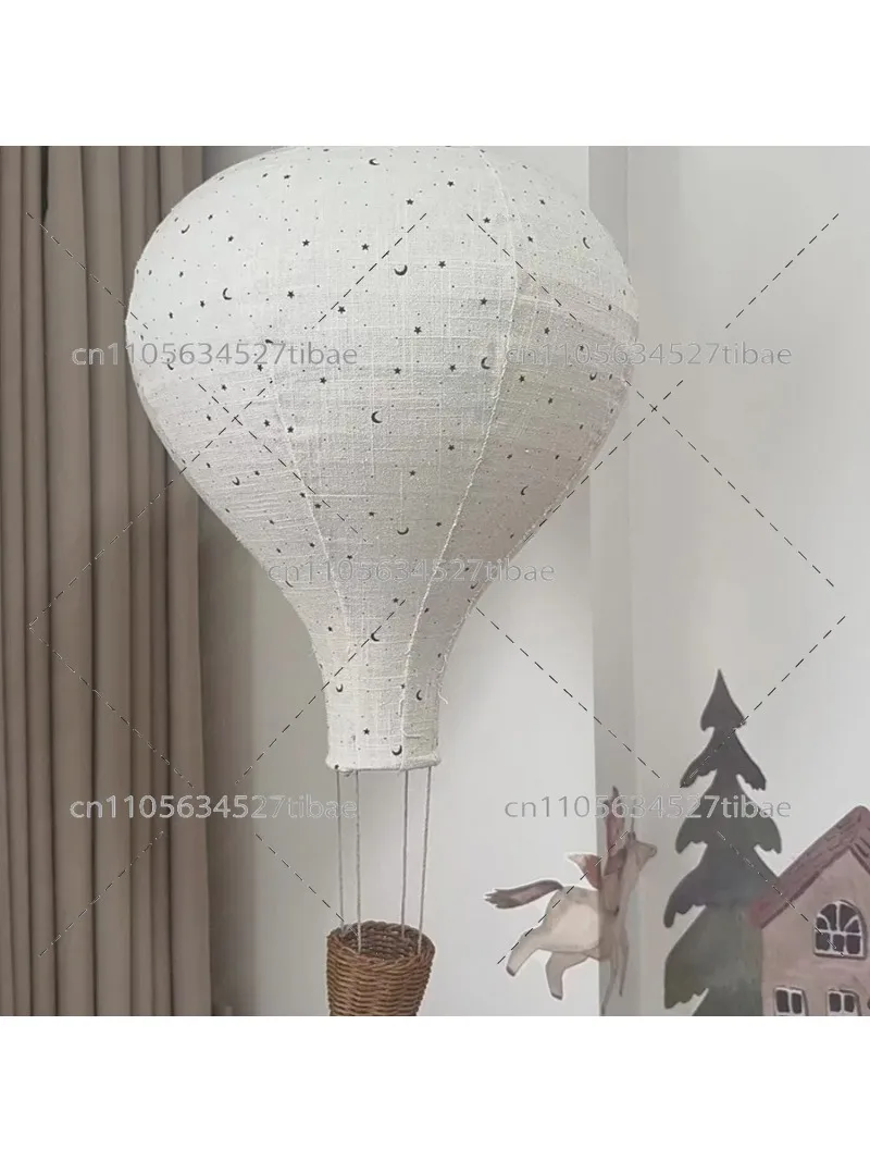 Nordic Ins Children's Room Handmade Fabric Hot Air Balloon Pendant Home Decoration Balloon Lampshade Pendant Shooting Props