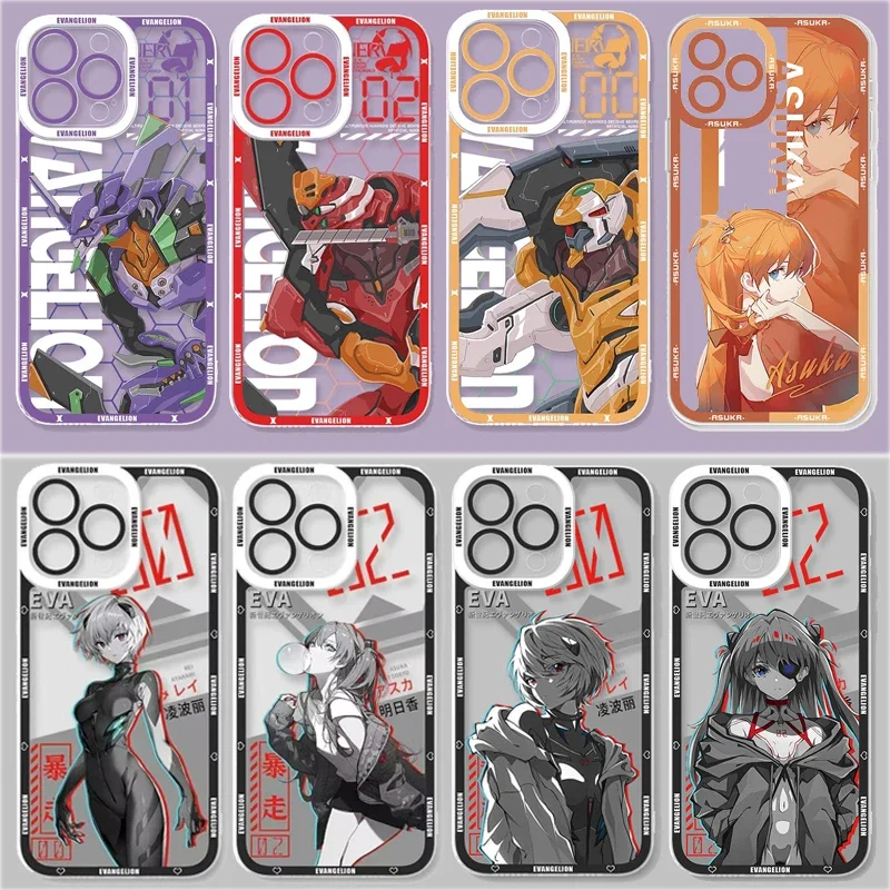 Anime Ikari Shinji Fighter EVA-01 Girl Clear Case For Samsung Galaxy A56 A36 A06 A55 A35 S25 S24 S23 S22 Note 20 Ultra Plus S24 - náhled 2