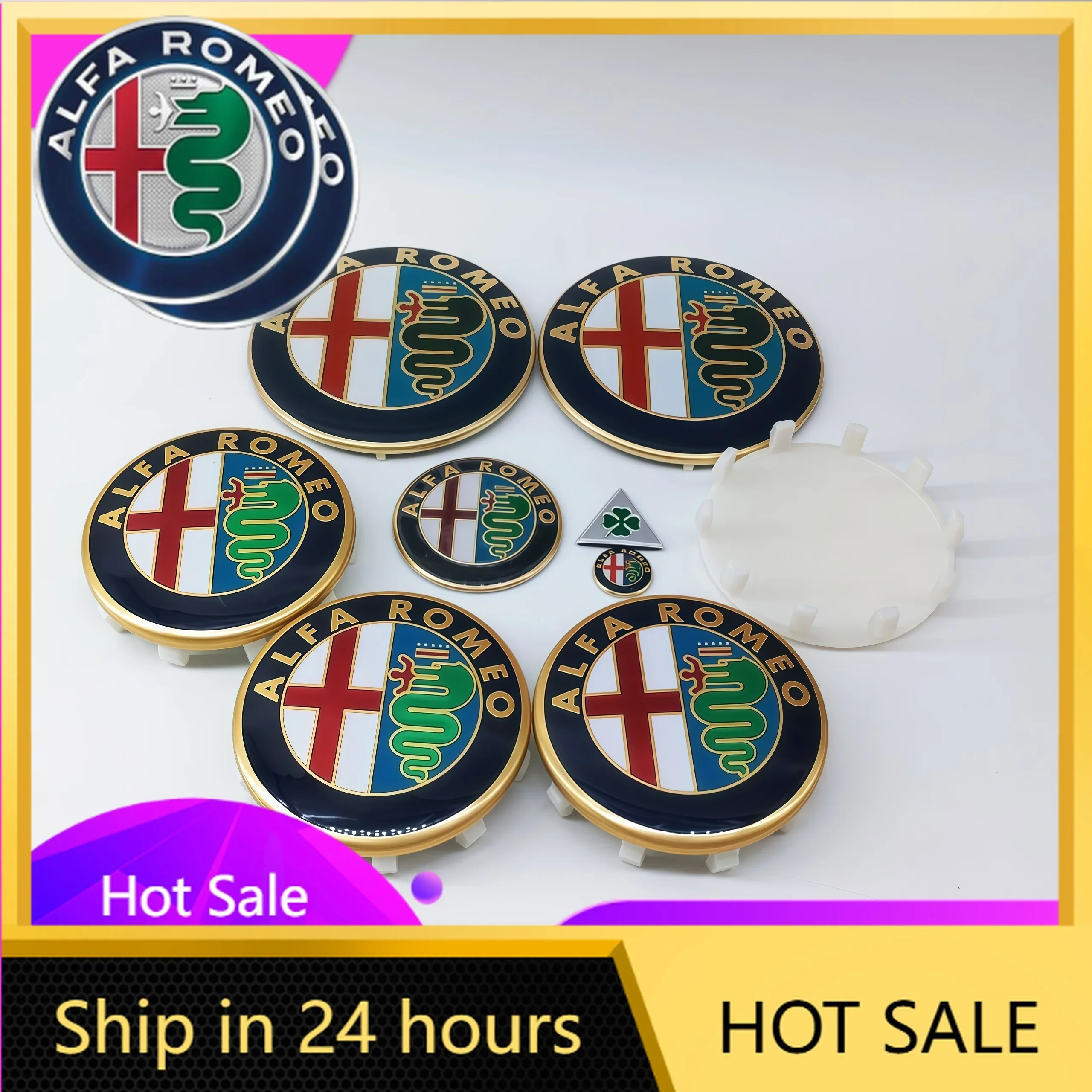 

Car Stickers For Alfa Romeo 11pcs/sets 60mm 10pins GTAM Wheel Hub Cover Cap Key Stickers Steering Wheel Emblems for Alfa Romeo A