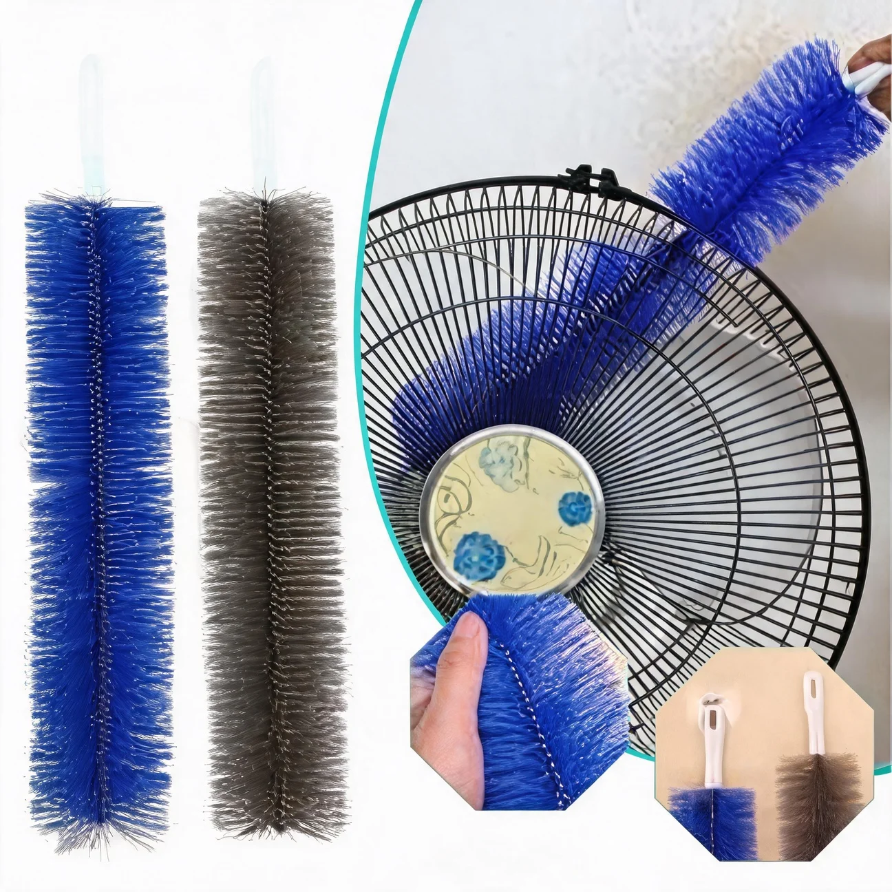 Dust Remover Cleanning Brush 1-10Pcs Fan Brush Dust Removal Tool Microfibre Duster for Air-conditioner Furniture Car Cleane