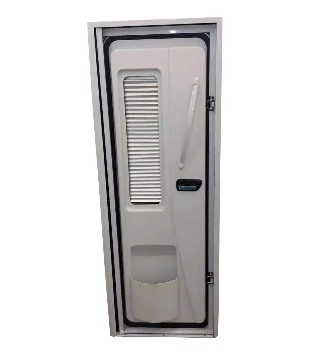 RV Trailer Door Customized European Aluminum Caravan Door With Screen Door