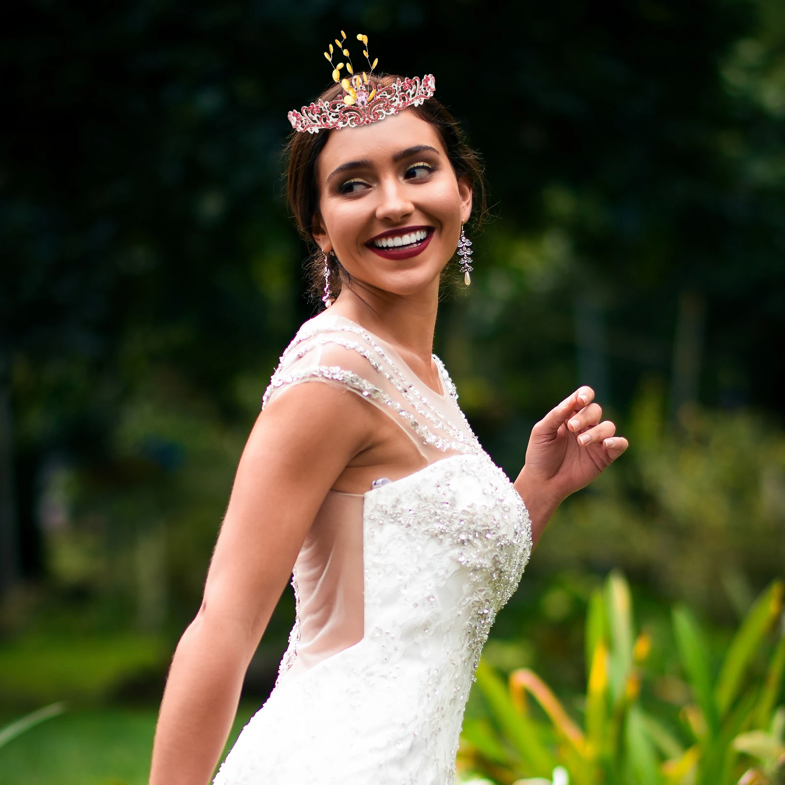 

50Pcs Acrylic Flower Branch DIY Crown Supply Perfect for Festival Party Decor Acrylic Flower Branch DIY Wreath Decor