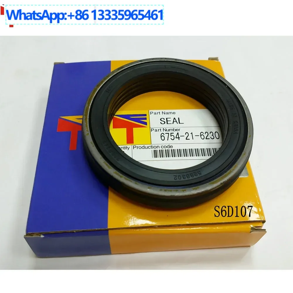 

4PCS 6754-21-6230 Crankshaft Rear Seal for 6D107 Engine 384-4174 Pulley Top Hook