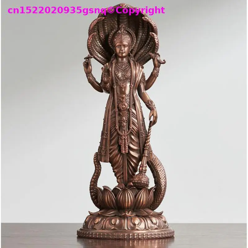 Special offer Rare Exquisite Hari Vishnu Buddha statue copper carving Hinduism Buddhist Hindu altar Dharma family worship 23cm