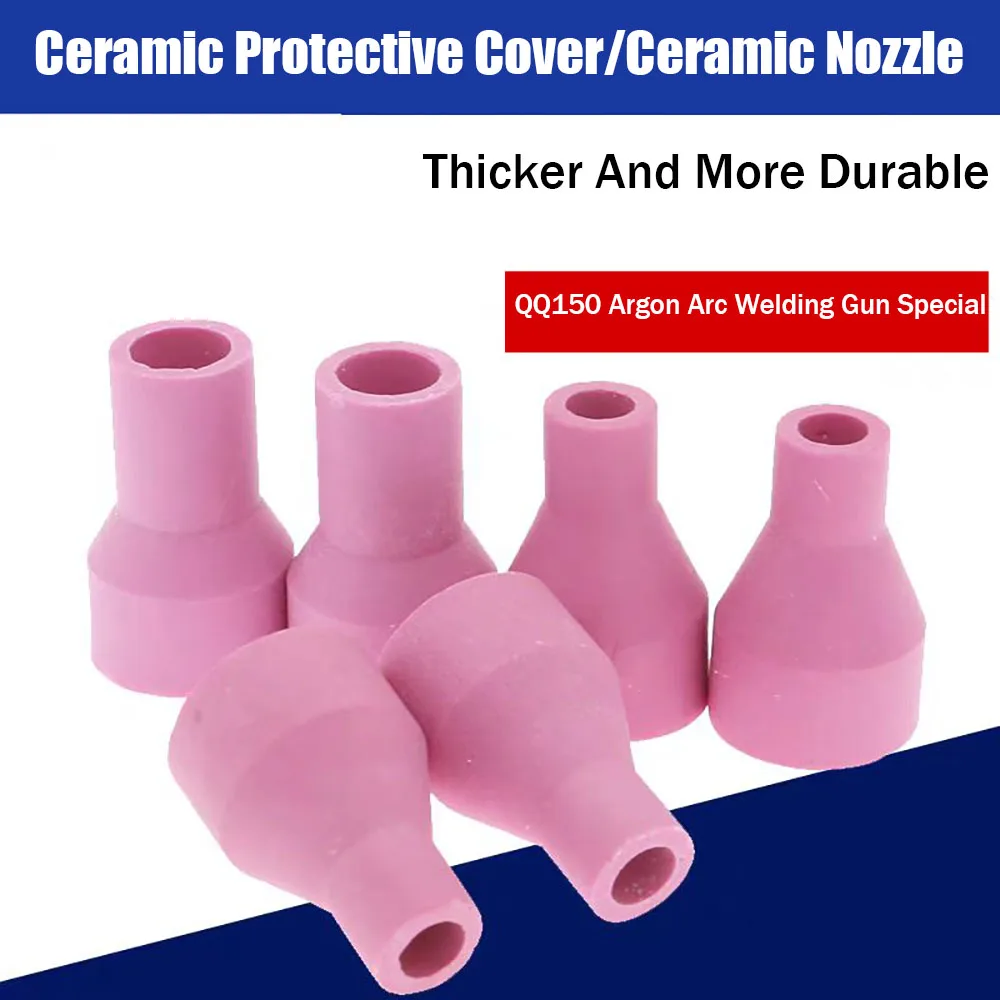 10PCS Argon Arc Welding Gun Ceramic Nozzle QQ150A Gas Ceramic Nozzle European Welding Gun Head Welding Gun Guard Cup