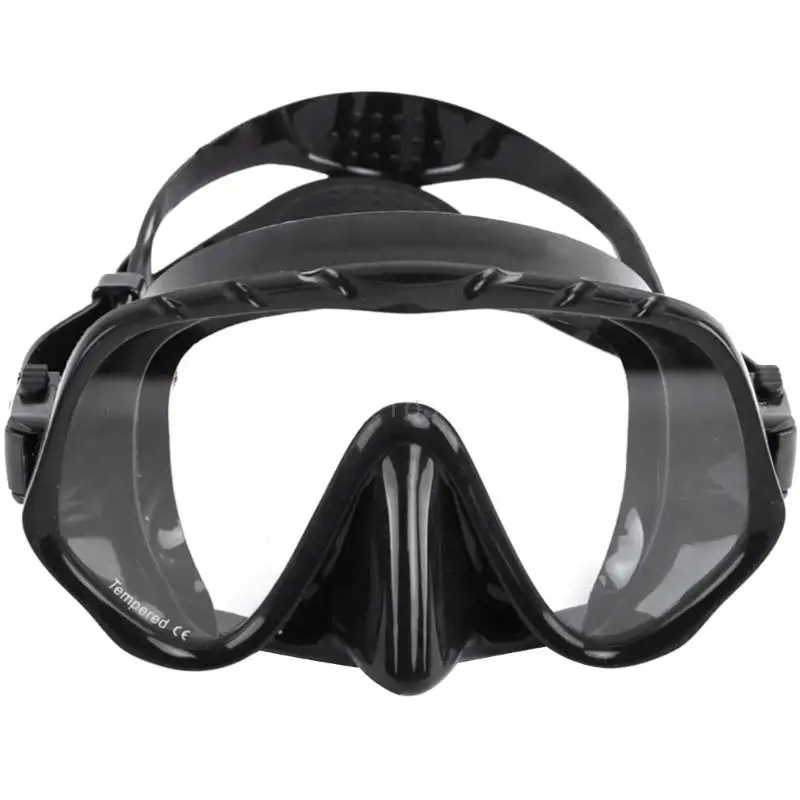 

Adult Panoramic View Diving Mask Comfortable Silicone Snorkeling Freediving Mask from Clear Tempered Glass