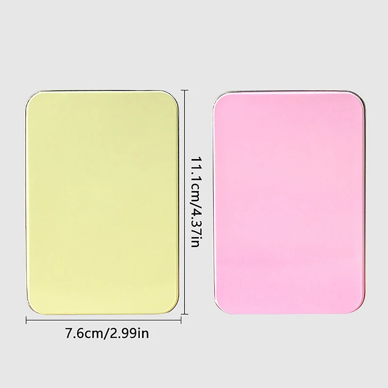 Macaron False Nail Tips Nail Art Display Storage Iron Box Manicure che mostra strumenti per Salon Nail Decor Case Flip Square Case