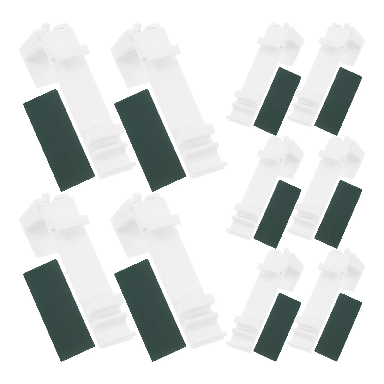 

10Sets Self Adhesive Blind Brackets No Drill Curtain Rod Holders for Pleated Roller Venetian Mounting Solutions Secure Fit