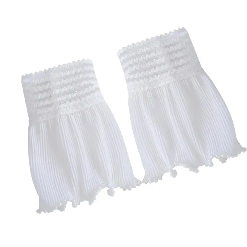 

652F модные плиссированные рукава, декоративные нарукавники, эластичные наручные манжеты, удлинение для женского гардероба,