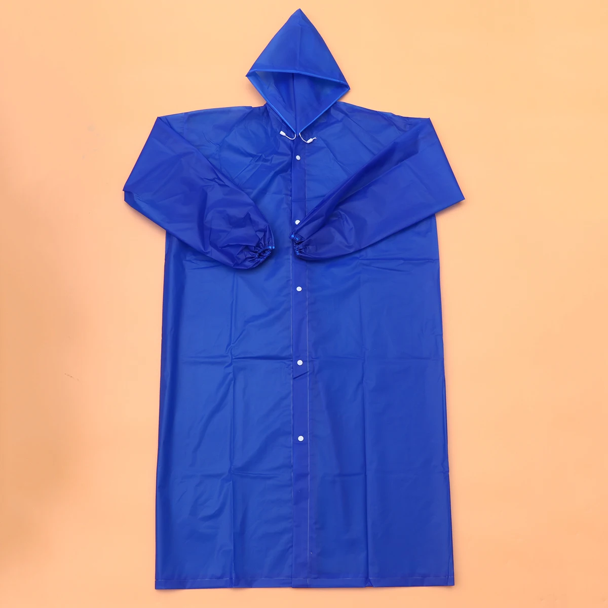 

Adult Transparent Raincoat Eva Poncho Waterproof Portable for Men Women Hood Elastic Cuffs Durable Reusable Lightweight Outdoor