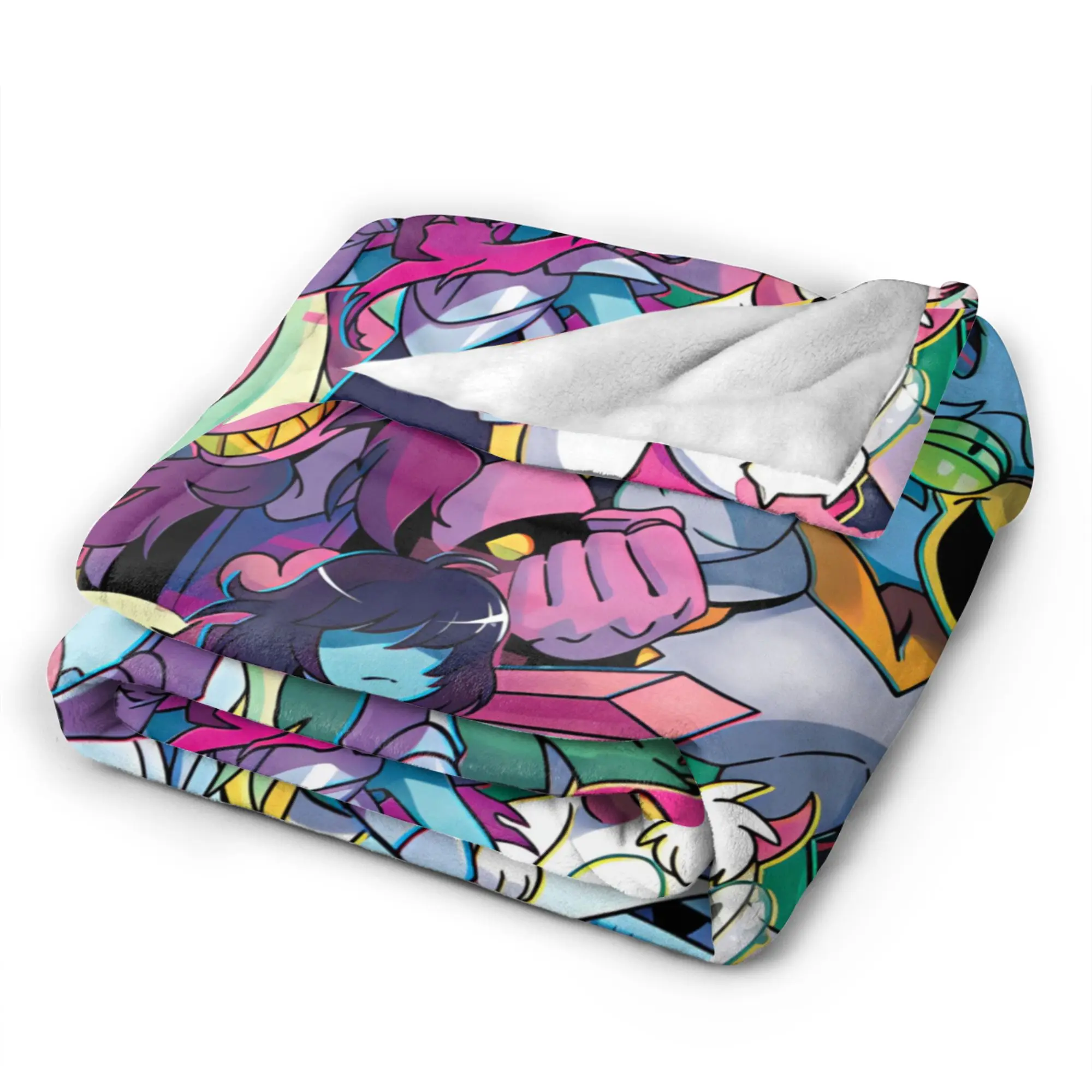 Deltarune Game Plush Blankets Kids  Flannel Throw Blanket For Bedroom Soft Warm Customized Quality Bedspread Gift Idea