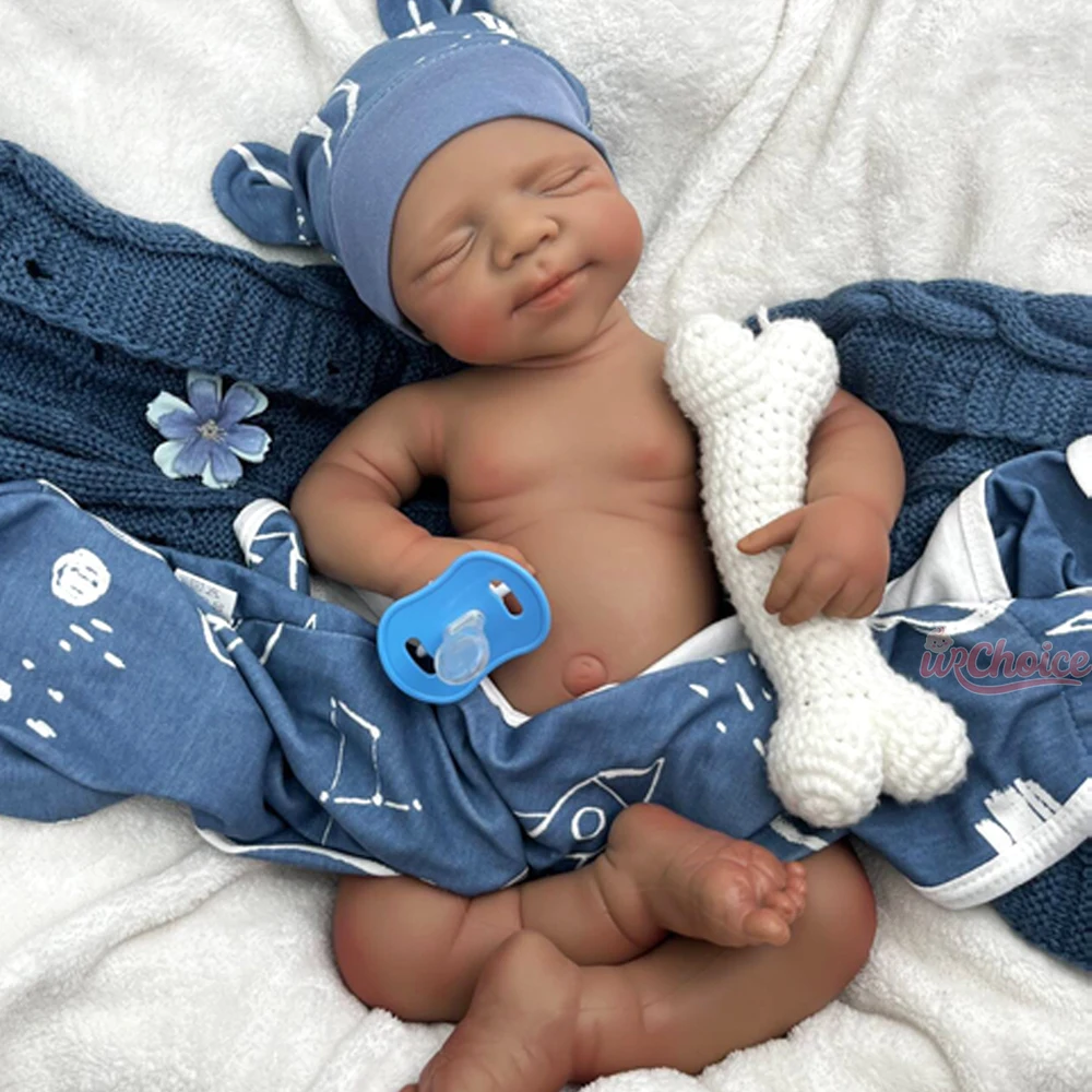 Artista pintado a mano 19 pulgadas Pascale silicona renacido bebé niña/niño realista 3D piel suave toque muñeca lavable para coleccionistas