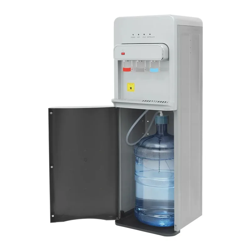 Home Use Floor-standing Cooler Dispenser, Bottom-loading Dispenser, 3 Outlets Bottle Water Machine