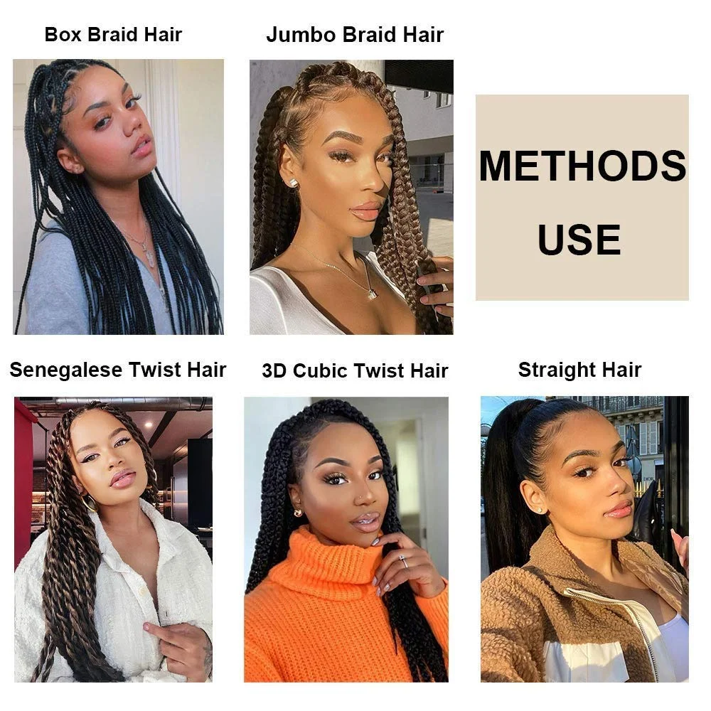 Braiding Hair Pre Stretched Synthetic Braid Extensions Jumbo Braid for Senegalese Passion Twist Box Braid Hair Bundles IPARTY