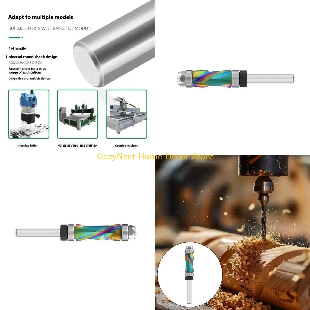 

92MF Профессиональный деревянный маршрутизатор бит верхний/нижний подшипник 7