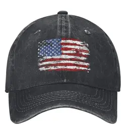 American Flag USA United States Of America US 4th Of July Baseball Cap Gym y2k Retro Hip Hop Hats Men Women Vintage Snapback Cap