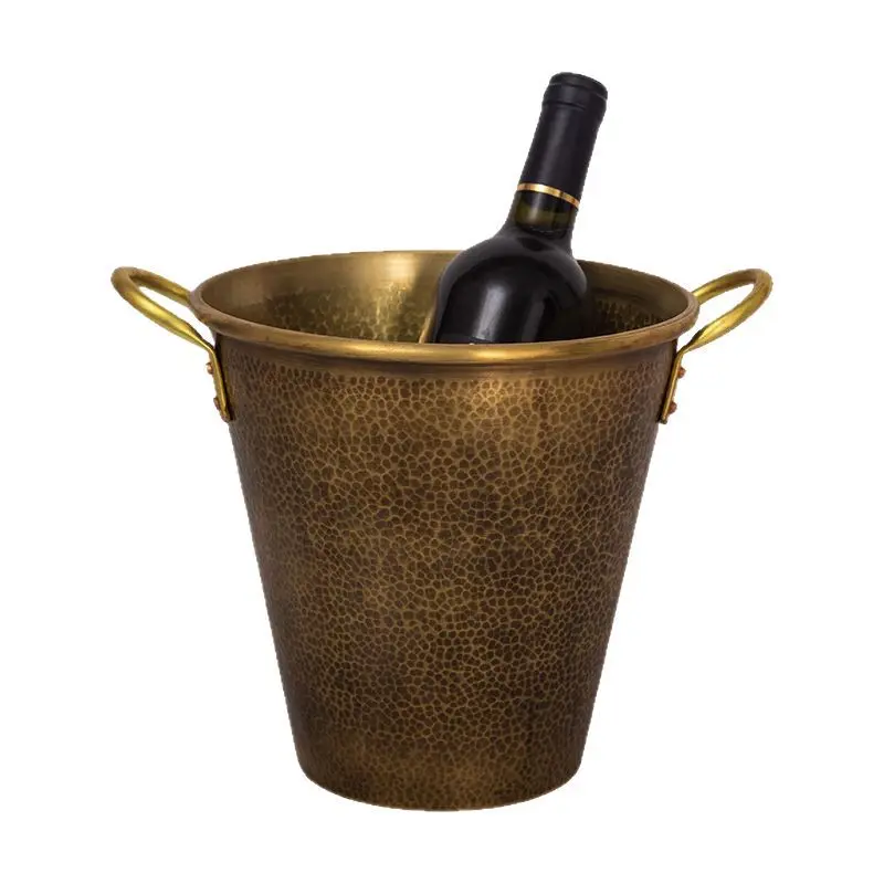 

Ice bucket Japanese handmade brass insulation bucket Outdoor bar Beer Champagne