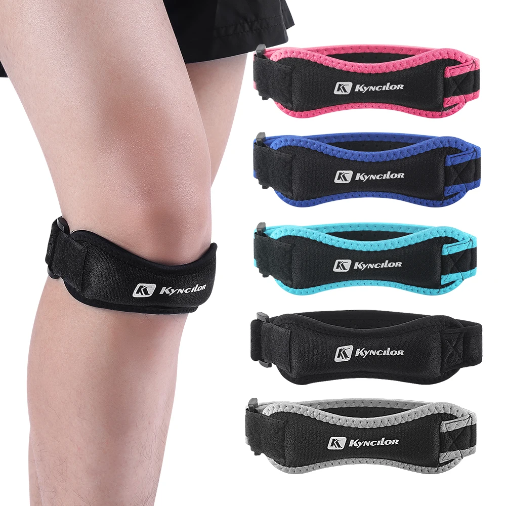 

1PC Patella Kneecap Band Adjustable Silica Gel Knee Tendon Strap Protector Knee Pad Running Sports Cycling Gym Knee Support Pads
