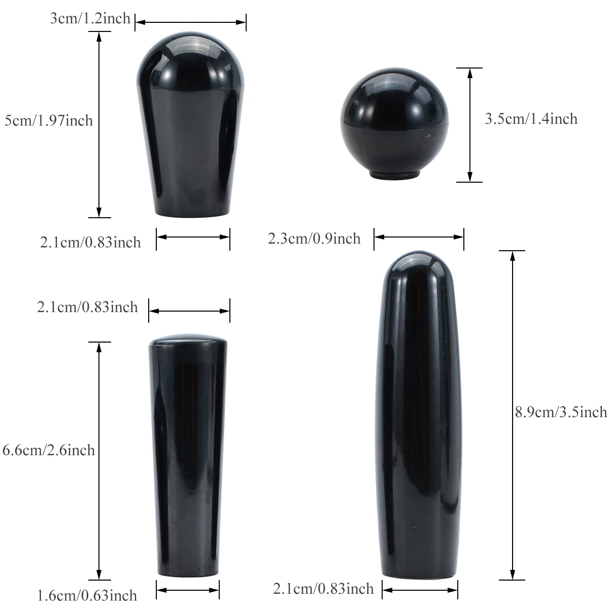 Black Plastic Faucet Handle Beer Tap Handle 4pcs/lot 3/8