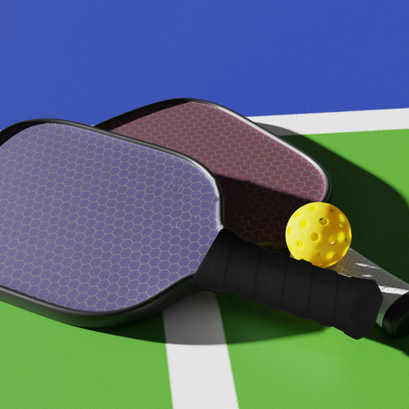 

2pcs Anti-slip Handle Cover Silicone Racket Grip Protector Sleeve for Paddle Durable Flexible Outdoor Toy Racquet Handle