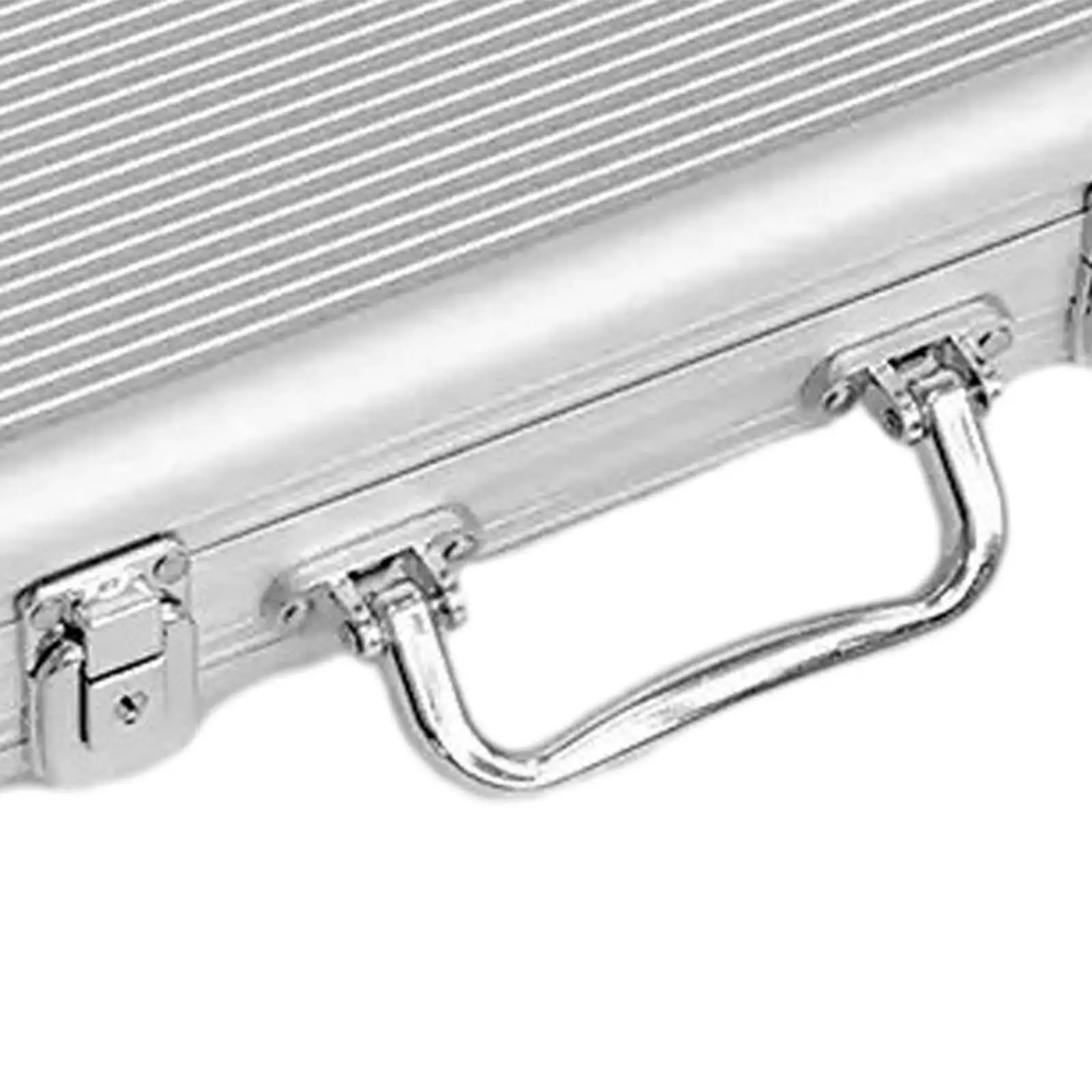 Chip Case with Lock Storage Case Cards Box Professional with Handle Playing Games Aluminum Alloy Protection Empty Collect Box