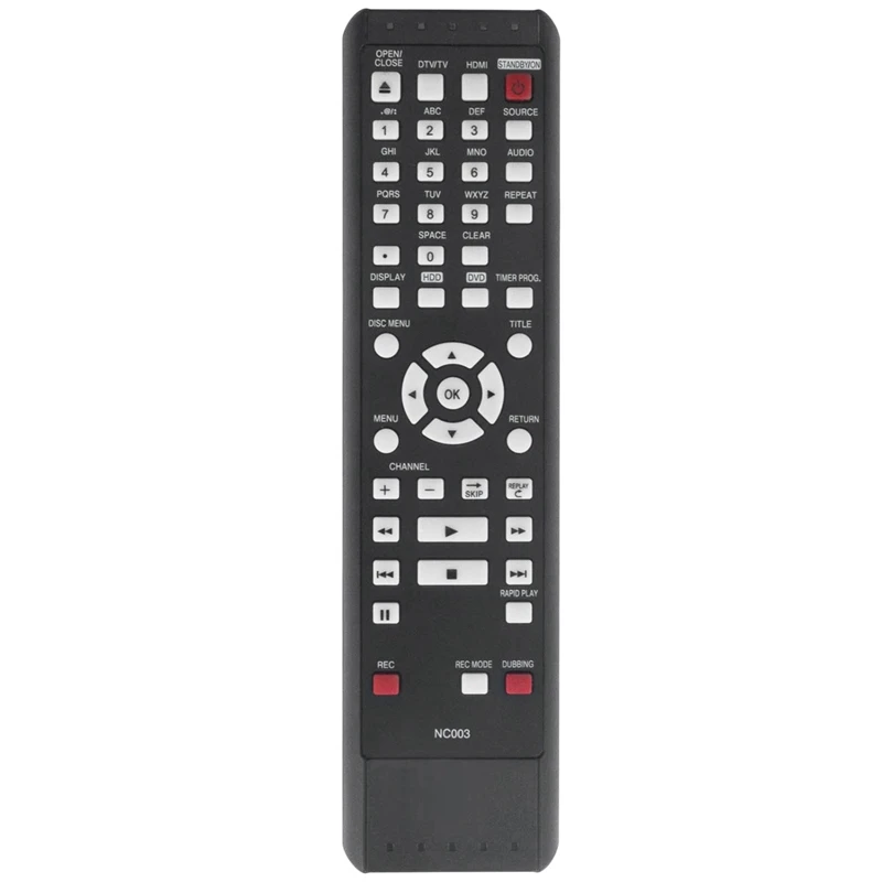 NC003UD NC003 Replacement Accessories Remote For Magnavox HDD DVD Recorder MDR535H/F7 MDR557H MDR515H MDR515H/F7 MDR557H/F7