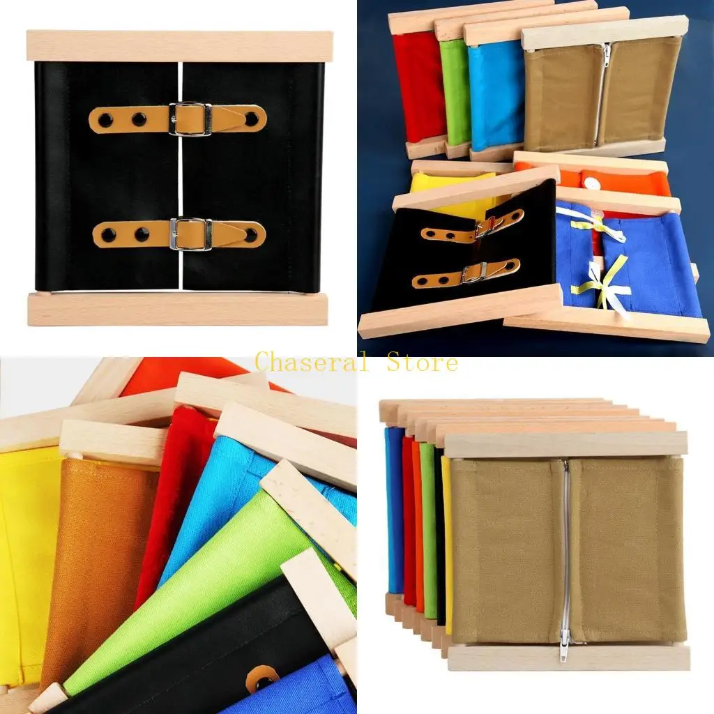 E7CE Fine Motor Skill Learning Toy Practical Dressing Skill Teaching Baby Travel Toy