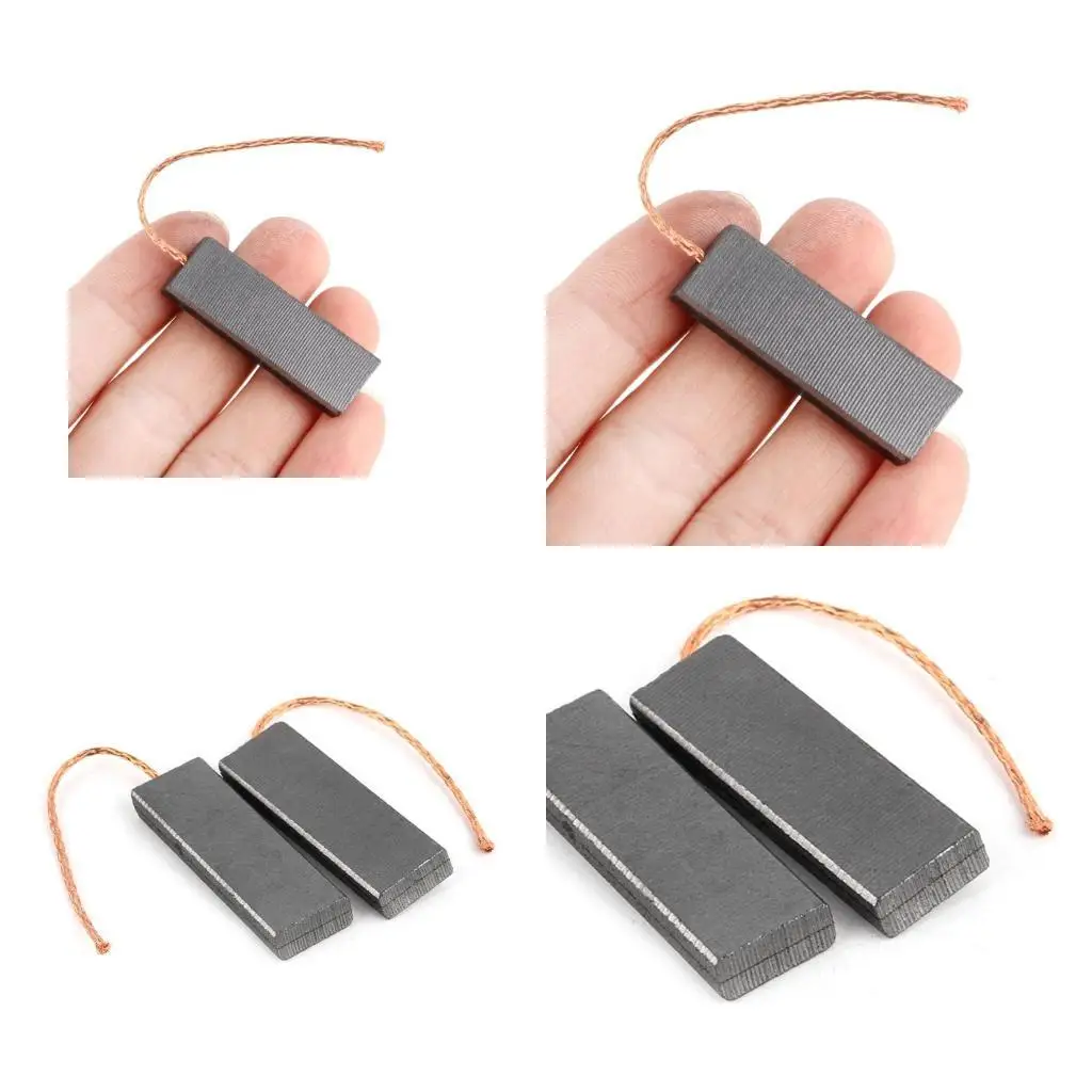 

652F 10pcs/set Washing Machine Carbon Brushes Stainless Steel Spring Replacement