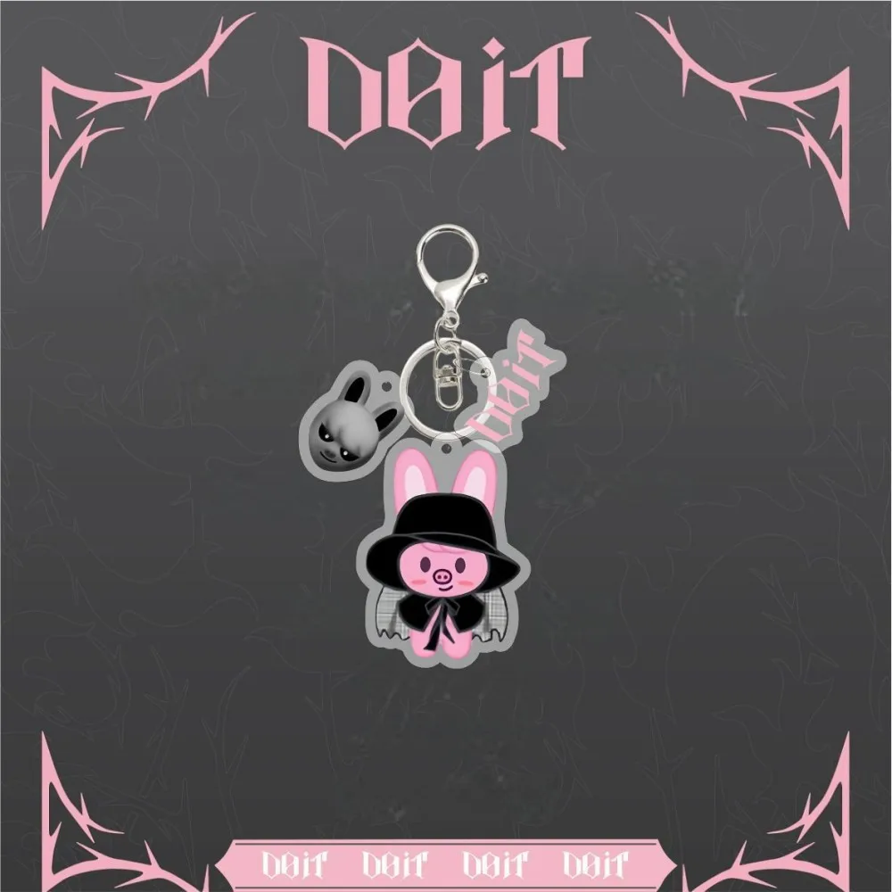 

New SKZOO Straykids KPOP combination member, Felix Han Bang Chan cartoon flat acrylic keychain backpack ornament