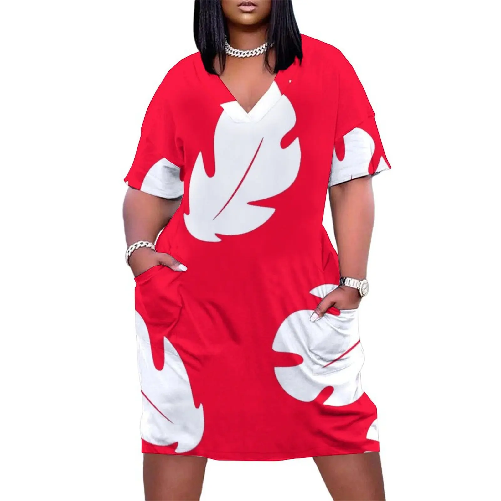 

Lilo Hawaiian Floral Leaves Loose Pocket Dress birthday dress for women luxury 2025 Elegant gown