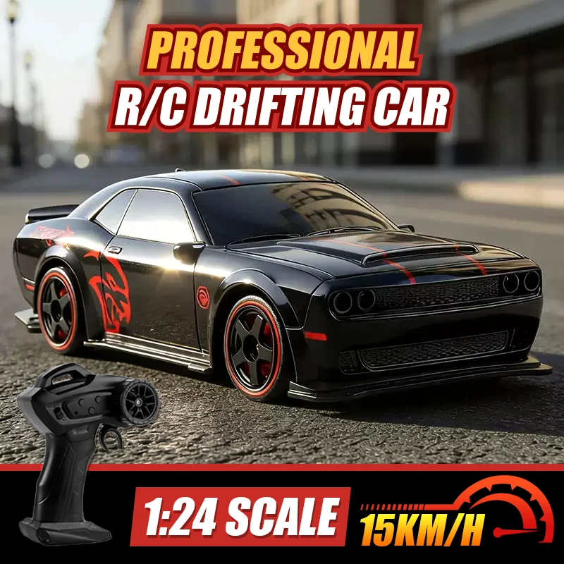 

1/24 4WD Drifting R/C Car High Speed Remote Control Racing Car with Light Wireless Model Toy Children Boys Gift