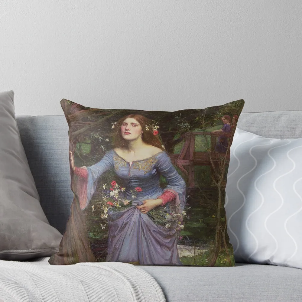 Waterhouse's Ophelia Throw Pillow Decorative pillow case Pillowcase Couch Cushions sleeping pillows