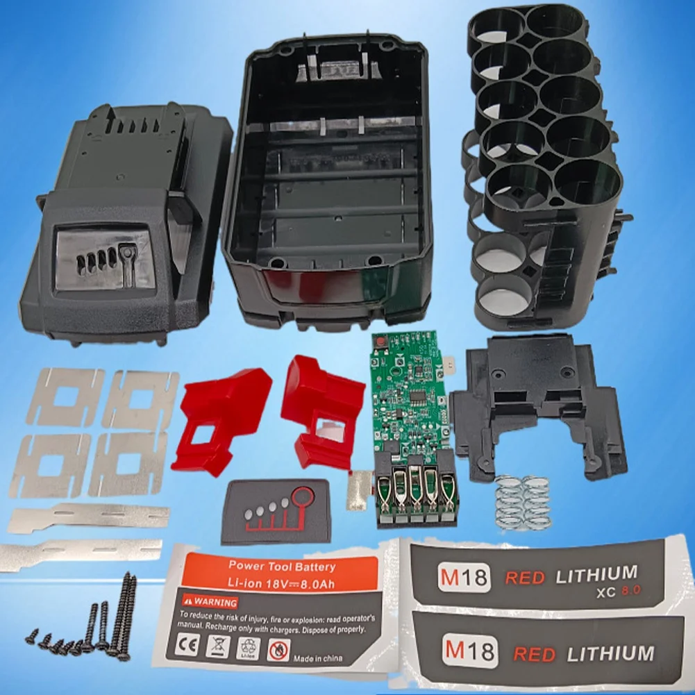 Papan pelindung PCB casing plastik Baterai untuk Milwaukee 10 Core 18V 21700 Kit Kit papan sirkuit casing baterai Li-Ion