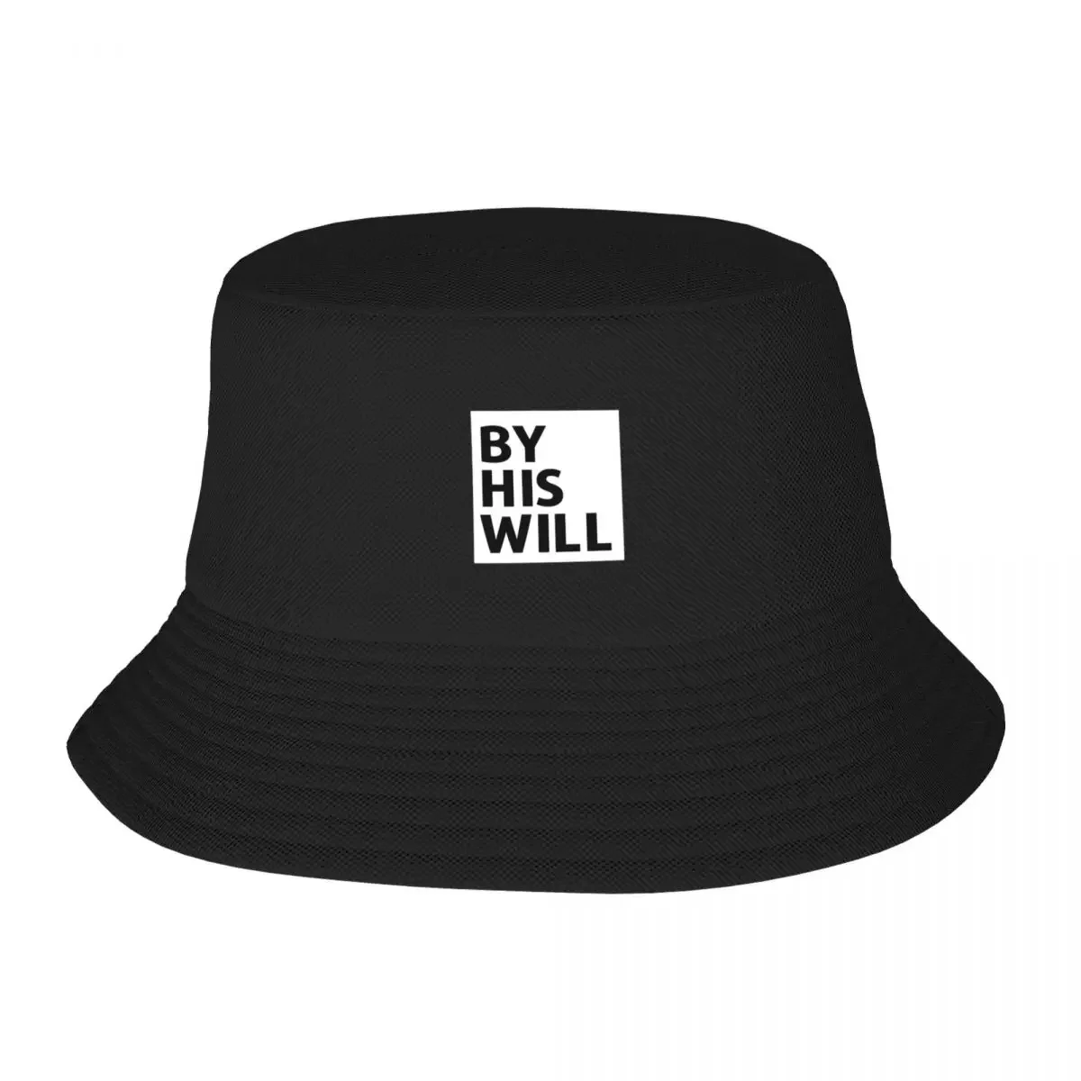 By His Will  | Solid White Background Bucket Hat Hat Man Hat Luxury Man Women's Men's