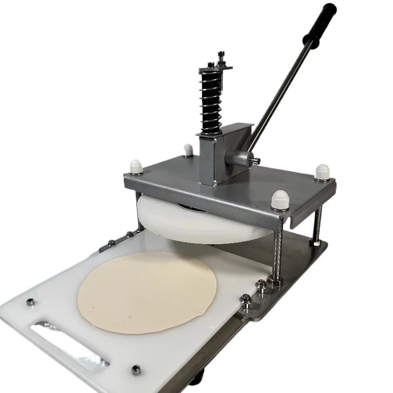 

16/20/25CM Manual Pizza Former Dough Press Machine Stainless Steel Dough Flattening Machine 300kg Pressure Commercial Food Tool