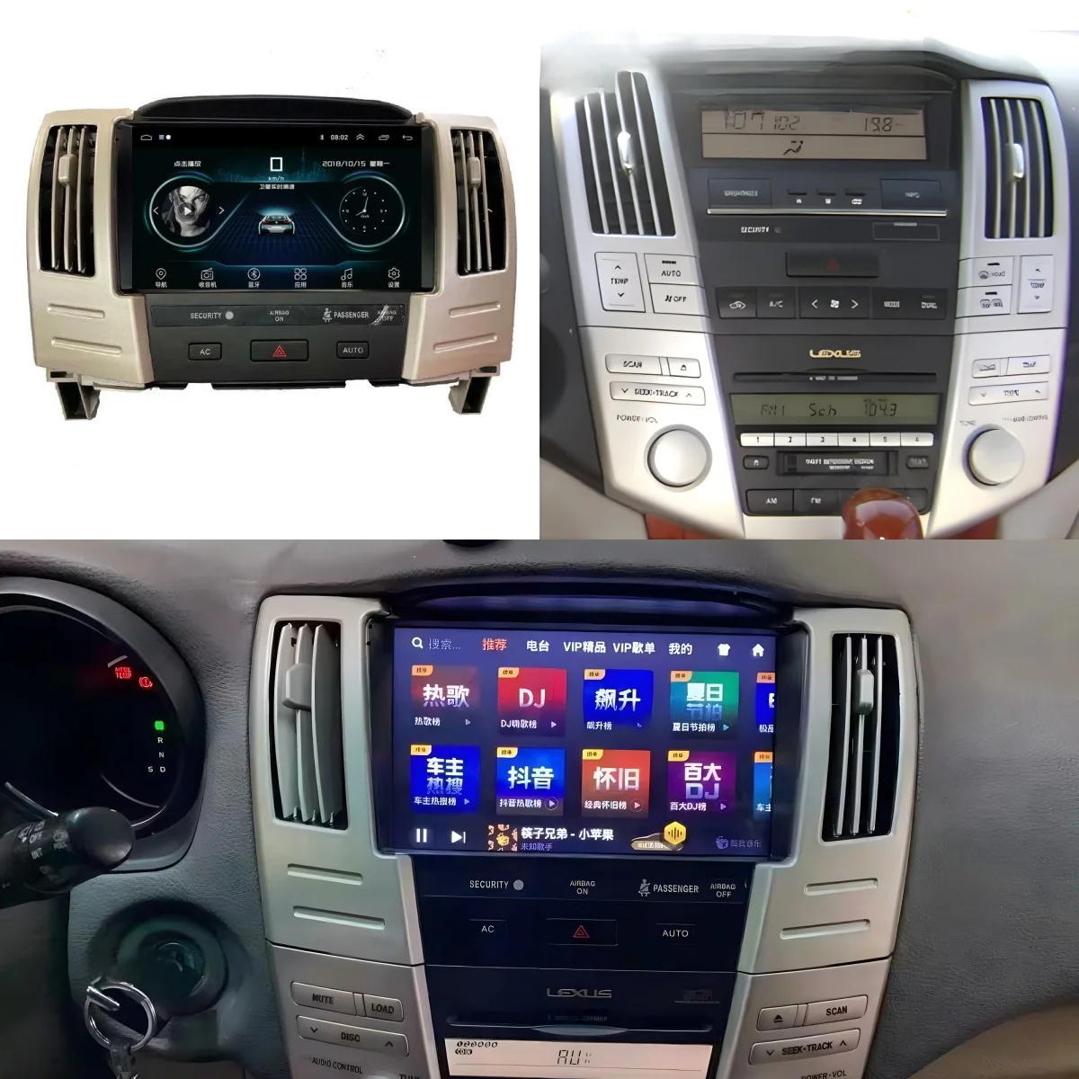 Android13.0 DSP For Lexus RX 330 350 2003-2009Car DVD GPS Navigation Auto Car Radio Video Stereo Carplay Multifunction HeadUnit