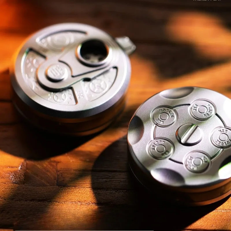 Ruleta de dados, prensa de monedas de empuje magnética, rodillo giratorio, Spinner, placa de empuje, volante de inercia yema del dedo, juguete para aliviar el estrés EDC