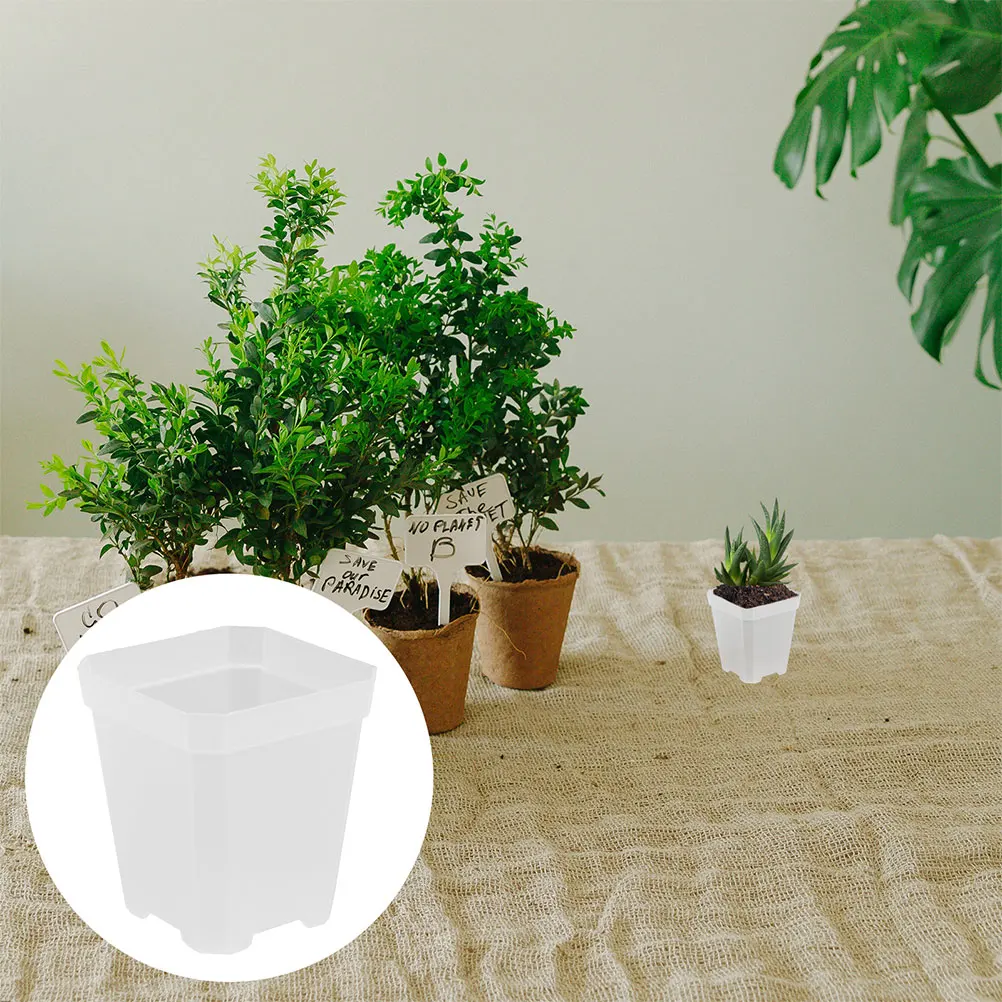 

20 Pcs Seedling Pot Plant Pots Indoor Plastic Plants Nursery Flowerpot Planter Planting Pp Household Starter