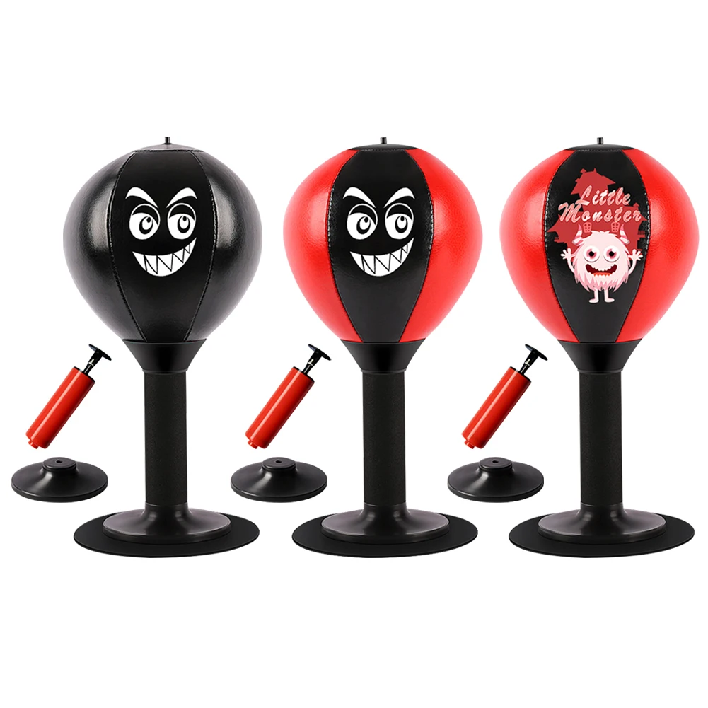 

Desktop Boxing Ball Suction Cup Base Stress Relief Punching Spring Foam Easy Installation Inflatable for Exercise Sports