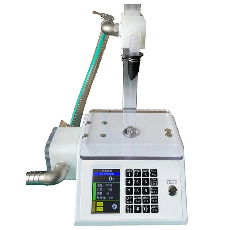 التلقائي بالكامل العسل ملء آلة ، الوزن الكمي ، بالتنقيط واقية الغذاء السائل لزج ، التلقائي بالكامل