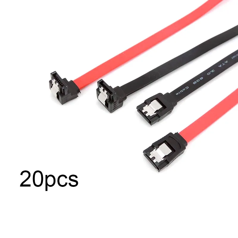 

Straight Right-angle SATA Cable 3.0 To Hard Disk Drive SSD HDD Sata 3 wire For Asus MSI Gigabyte Motherboard High Speed lead 20x